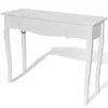 Image de vidaXL Table de console et coiffeuse Blanc