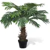 Image de Plante artificielle - vidaXL - Cycas - 80 cm - 21 feuilles - Pot inclus 178 cm