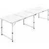 Image de vidaXL Table Pliante de Camping en Aluminium avec Hauteur Ajustable 240x60 cm 41327