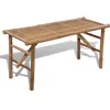 Image de vidaXL Banc de jardin pliable 118 cm Bambou
