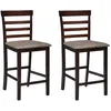 Image de vidaXL Lot de 2 Tabourets de Bar Chaise de Pub Siège de Bistrot Meuble de Salle à Manger Cuisine Salon Maison Intérieur 241704