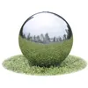 Image de vidaXL Fontaine de Jardin Sphère avec LED 40 cm Acier Piscine Bassin Extérieur 41684