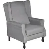 Image de vidaXL Fauteuil TV réglable en Tissu Gris Fauteuil de salon Fauteuil inclinable 242206