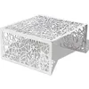 Image de vidaXL Table basse argentée Design géométrique Aluminium