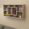 Image de Étagère murale - VIDAXL - 8 compartiments - Chêne - Système de montage invisible - Design contemporain
