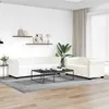Image de vidaXL Jeu de canapé à 2 places et à 3 places Cuir synthétique Blanc
