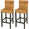 Image de vidaXL Tabourets de bar 2 pcs Abaca