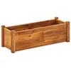 Image de vidaXL Lit surélevé de jardin Bois dacacia 76x27 6x25 cm
