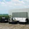 Image de vidaXL Mobilier de Jardin 6 pcs avec Coussins Salon de Jardin Mobilier de Terrasse Meuble dExtérieur Mobilier de Patio 42102