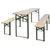 Image de vidaXL Table de brasserie pliable avec 2 bancs 220 cm Bois de sapin