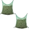 Image de vidaXL Filet à foin 2 pcs Carré 0 9 x 1 5 m PP