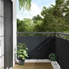Image de vidaXL Écran de Balcon Tissu Oxford Anthracite Brise-vue Pare-vue Brise Vent 42327