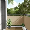 Image de vidaXL Écran de Balcon Tissu Oxford 75x400 cm Beige Brise vent Ombre de jardin 42332