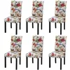 Image de vidaXL Chaises de salle à manger 6 pcs Multicolore Tissu