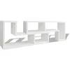 Image de vidaXL Meuble TV double en forme de L Blanc