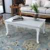 Image de vidaXL Table basse Table dappoint de salon 100 x 60 x 42 cm Laquée Blanc 243380