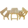 Image de vidaXL Jeu de salle à manger dextérieur 4 pcs Bois de pin imprégné
