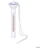 Image de Thermomètre blanc à corde pour piscine 19cm - 81005