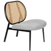 Image de Fauteuil 786x70x841 cm en cannage tissu gris - SPIKE