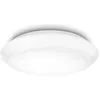 Image de Plafonnier LED contemporain - PHILIPS - Cinnabar Rond 17W 4000K - Abat-jour synthétique blanc