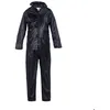 Image de Ensemble de pluie veste et pantalon double enduction PVC bleu marine TL - RNDB-L