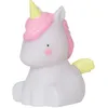 Image de Veilleuse LED Licorne H12 5cm Blanc A Little Lovely Company - Veilleuse en PVC sans BPA avec LED intégrées