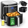 Image de Aigostar Friteuse à air sans huile de XXL 1900W 7L air fryer. Livre de recettes inclus. Mode manuel et fonction maintien au chaud.