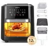 Image de Aigostar Friteuse air fryer 1700 W8 PrédéfiniesÉcran Tactile LED 7 Accessoires Inclus