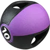 Image de Ballon médicinal avec poignées 10 kg - PURE 2 IMPROVE - Violet - Fitness - Caoutchouc