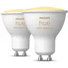 Image de Philips Hue White Ambiance Gu10 - Spot Connecté - (Pack De 2) en occasion ou reconditionné