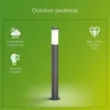 Image de Lampadaire dextérieur PHILIPS UTRECHT - Anthracite - 20W - Résistant aux intempéries