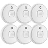 Image de Détecteur de fumée ELRO FS2010 lot de 6 batterie 10 ans certifié EN14604 sécurité incendie alarme 85 dB Blanc