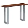 Image de vidaXL Table console 115 x 35 x 76 cm Bois dacacia massif et fer