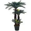 Image de vidaXL Plante artificielle avec pot Palmier Cycas Vert 125 cm