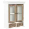 Image de vidaXL Armoire murale Blanc 49 x 22 x 59 cm Bois massif