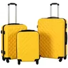 Image de vidaXL Valise rigide 3 pcs Jaune ABS 91890