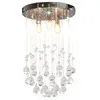 Image de vidaXL Plafonnier avec Perles de Cristal Sphère 3 Ampoules Lampe Suspendue Lustre Luminaire Eclairage Intérieur Salon 281575
