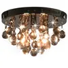 Image de vidaXL Plafonnier avec Perles Fumées Rond Lustre Lampe Suspendue Eclairage Luminaire Salon Salle à Manger Chambre Maison 281581