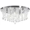 Image de vidaXL Plafonnier avec Perles de Cristal Rond Lampe Suspendue Luminaire Eclairage Salon Salle de Séjour Chambre à Coucher 281583