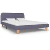 Image de vidaXL Cadre de lit sans matelas gris clair tissu 180x200 cm 280875