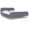 Image de vidaXL Cadre de lit sans matelas gris clair tissu 140x200 cm 280923