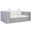 Image de vidaXL Canapé à 2 Places avec Coussins Sofa Causeuse Meuble de Salon Maison Salle de Séjour Intérieur Bureau Chambre Rotin 283070