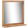 Image de vidaXL Miroir de salle de bain 60 x 12 x 62 cm Bois de noyer massif 247605