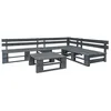 Image de vidaXL Salon de jardin palette 4 pcs Bois Gris 276314