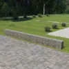 Image de vidaXL Mur à Gabion Couvercles Acier Galvanisé 600x30x50 cm Jardin Terrasse 143583