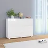 Image de vidaXL Buffet Blanc brillant 107x35x805 cm 283718
