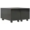 Image de vidaXL Table basse Noir brillant 60x60x35 cm Aggloméré