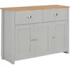 Image de vidaXL Buffet Gris 112x35x81 cm 283743