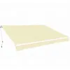 Image de vidaXL Auvent pliable manuel 600 cm Crème 276353