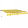 Image de vidaXL Auvent pliable manuel 600 cm Jaune/blanc 276354